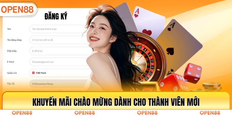 Khuyến mãi chào mừng dành cho thành viên mới