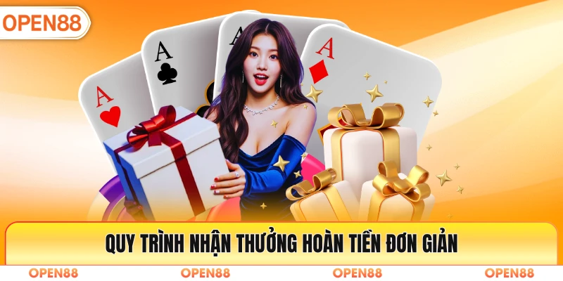 Quy trình nhận thưởng hoàn tiền đơn giản